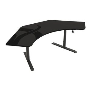 Arozzi Gaming-Tisch Arena Angelo PureBlack 135°-225x102cm1/2