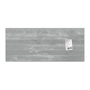 SIGEL Glas-Magnettafel artverum®  130,0 x 55,0 cm Design Sichtbeton