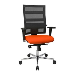 Topstar Bürostuhl Sitness X-Pander Plus, SI959WGT340 Stoff orange, Gestell alu