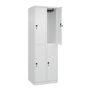 CP Spind Classic Plus verkehrsweiß 080300-20 S10012, 4 Schließfächer 60,0 x 50,0 x 185,0 cm