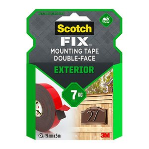 Scotch FIX™ EXTERIOR doppelseitiges Klebeband 19,0 mm x 5,0 m, 1 Rolle