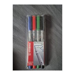 STABILO OHPen universal Folienstifte-Set farbsortiert non-permanent, 4 St.