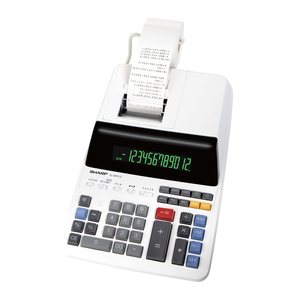 SHARP EL-2607LG Tischrechner druckend lichtgrau