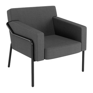 medso powered by PAPERFLOW Sessel MEDSO L anthrazit schwarz Stoff 75,0 x 74,3 x 73,6 cm, 1 St.
