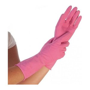 franz mensch unisex Gummihandschuhe Bettina pink Größe 7, 1 Paar
