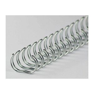 LMG Drahtbinderücken silber für 80 Blatt, 100 St.