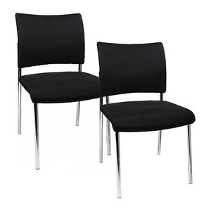 Topstar Besucherstühle Visit 10 NV190 G20 schwarz Stoff, 2 St.