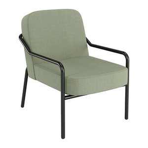 medso powered by PAPERFLOW Sessel MEDSO M Rund grün schwarz Stoff 58,0 x 74,3 x 73,6 cm, 1 St.