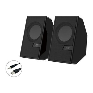 CONCEPTRONIC 2.0-Lautsprecher BT5.0/USB-A/Fernb./+6W schwarz