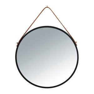 WENKO Spiegel Borrone schwarz 40,0 cm 40,0 cm