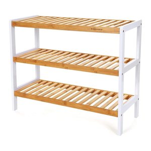 SONGMICS Schuhregal weiß, natur 70,0 x 26,0 x 55,0 cm, 1 St.