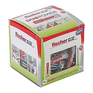 fischer DuoPower 8x40 S PH 2K 535464 Dübel mit Schrauben Ø 8 mm x 40 mm, 50 St.