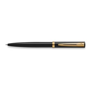 WATERMAN Kugelschreiber IMPRESSION schwarzer Lack GT M Blau Geschenkbox