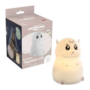 ANSMANN Hamster Lilli LED Nachtlicht weiß 9,23 cm, 0,2 W, 1 St.