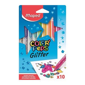 maped COLOR'PEPS GLITTER Filzstifte farbsortiert, 10 St.