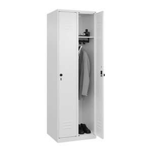 CP Spind Classic Plus verkehrsweiß 080000-20 S10012, 2 Schließfächer 60,0 x 50,0 x 185,0 cm