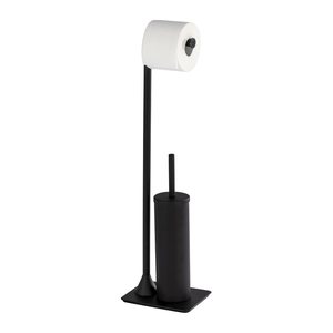 WENKO WC-Garnitur Hella schwarz Metall, 1 St.