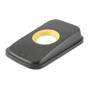 vileda® PROFESSIONAL Geo runde Öffnung Mülleimer-Deckel schwarz, 1 St.