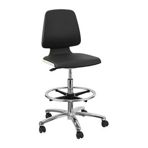 bimos Arbeitsdrehstuhl Labsit weiß, schwarz Kunstleder