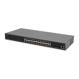 DIGITUS Switch 24 Port L2 Managed Gigabit Ethernet PoE