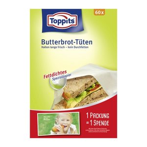 Toppits Butterbrottüten, 60 St.