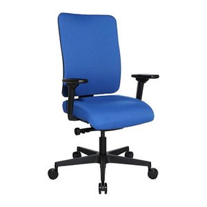 Topstar Bürostuhl Sitness Open X (P) Deluxe, OX600TW2 T26 Stoff blau, Gestell schwarz