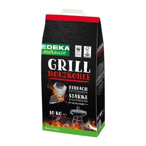 EDEKA zuhause Holzkohle Grillkohle, 10,0 kg, 1 St.