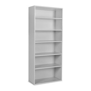 Aktenregal aus Holz – 800 x 375 x 2150 (6 OH) – Grau