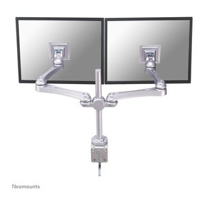 Neomounts Monitor-Halterung FPMA-D930D FPMA-D930D silber für 2 Monitore, Tischklemme, Tischbohrung
