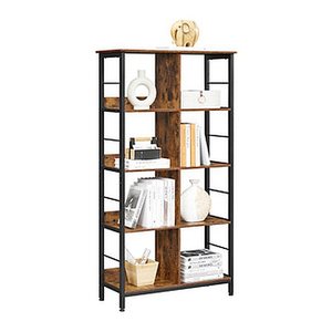 VASAGLE Bücherregal braun, schwarz 80,0 x 33,0 x 149,0 cm, 1 St.