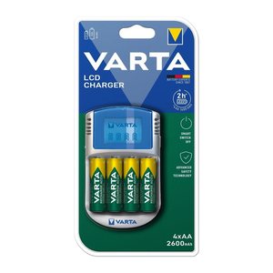 VARTA LCD CHARGER Akku-Ladegerät inkl. Akkus