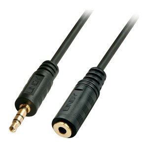 LINDY Audiokabel Stereo 3.5mm/3.5mm M/F 5m