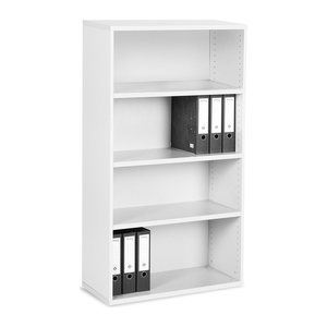 Aktenregal aus Holz – 800 x 375 x 1445 (4 OH) – Weiß