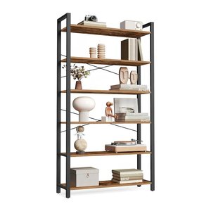 VASAGLE Bücherregal braun, schwarz 80,0 x 30,0 x 186,0 cm, 1 St.