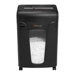 Rexel Mercury REM820 Aktenvernichter mit Partikelschnitt P-5, 2 x 15 mm, bis 8 Blatt, schwarz