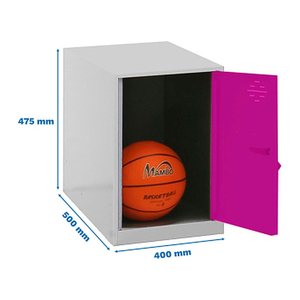 Simonrack Spind SIMONLOCKER DISM grau, pink 8425437117572, 1 Schließfach 40,0 x 50,0 x 47,5 cm