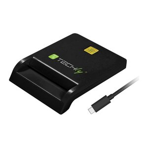 Techly Smart Card USB-CTM Chipkartenleser, USB 2.0, weiß