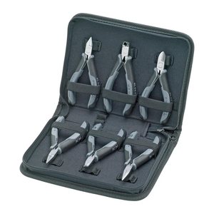 KNIPEX Zangen-Set ESD 00 20 17, Länge: jeweils 15,0 - 20,0 cm, 6-tlg., 1 Set