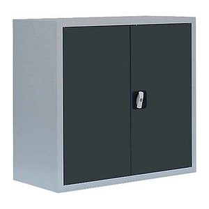 LÜLLMANN Stahlschrank 530308 anthrazit, lichtgrau 1 Fachboden 80,0 x 38,3 x 75,0 cm, aufgebaut, 1 St.