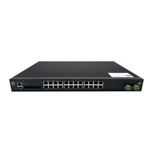 LevelOne Industr.PoE Switch 24xGE PoE/+ 370W Managed L2