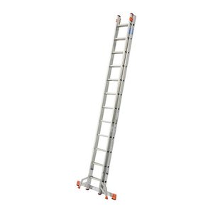 KRAUSE Schiebeleiter MONTO Fabilo silber 24 Sprossen, H: 355,0 cm