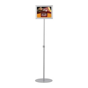 update displays Infoständer Economy silber DIN A3 30,5 x 30,5 x 94,1 - 152,8 cm, 1 St.