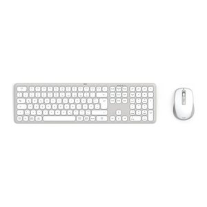 hama WK-550 Tastatur-Maus-Set kabellos weiß