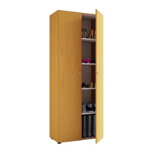 VCM my home Schuhschrank Vandol I, 913067 buche 4 Fachböden 71,0 x 37,0 x 180,0 cm