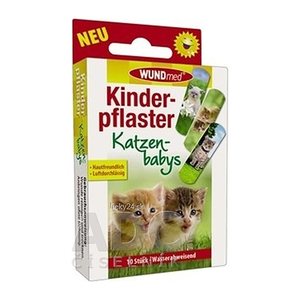 WUNDmed® Pflaster Katzen 02-113 bunt 1,9 x 6,3 cm, 10 St.