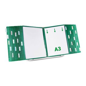 tarifold Sichttafelsystem 433505 DIN A3 grün mit 50 St. Sichttafeln, 1 St.