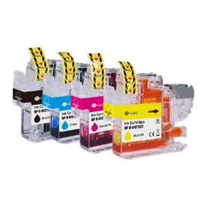 G&G Druckerpatrone 4er Set für Brother LC421XLVAL BK/C/M/Y