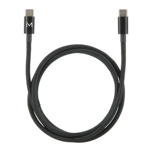 Mobilis Cable USB C / USB C - 1m - 100W - Black