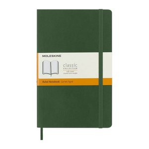 MOLESKINE Notizbuch ca. DIN A5 liniert, myrtengrün Softcover 240 Seiten, 1 St.