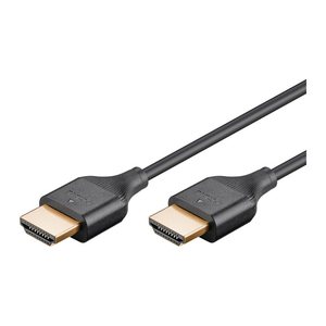 goobay HDMI 2.0 HDMI-Kabel 1,0 m schwarz, 1 St.